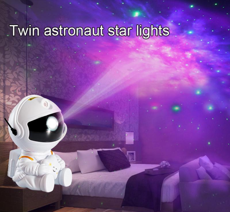 Astronaut Galaxy Night Light Stars Projector