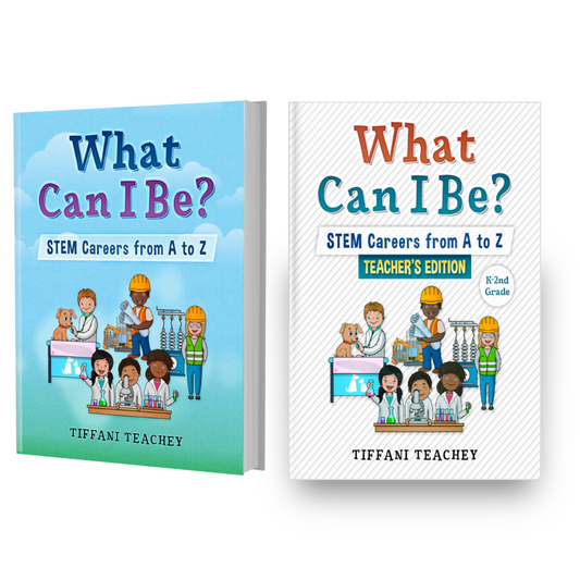 What Can I Be? STEM Careers from A to Z Bundle - 2 in 1 (Book + Teacher's Guide)