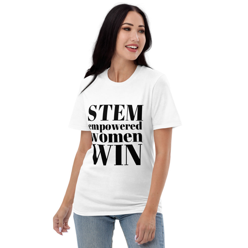 STEM EMPOWERED WOMEN WIN UNISEX SHORT-SLEEVE T-SHIRT