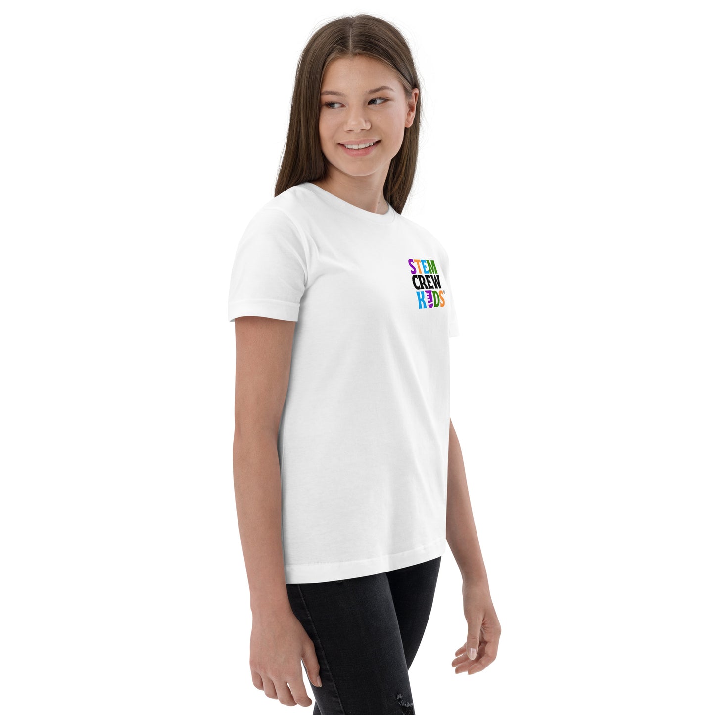 STEM Crew Kids Youth T-shirt on pocket (Color)