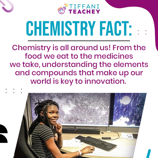 Chemistry Fact: Chemistry is all around us! From the food we eat to the medicines we take, understanding the elements and compounds that make up our world is key to innovation.