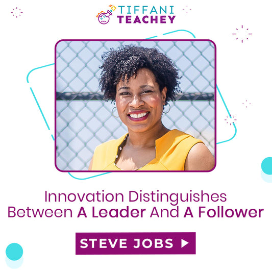 "Innovation distinguishes between a leader and a follower." - Steve Jobs