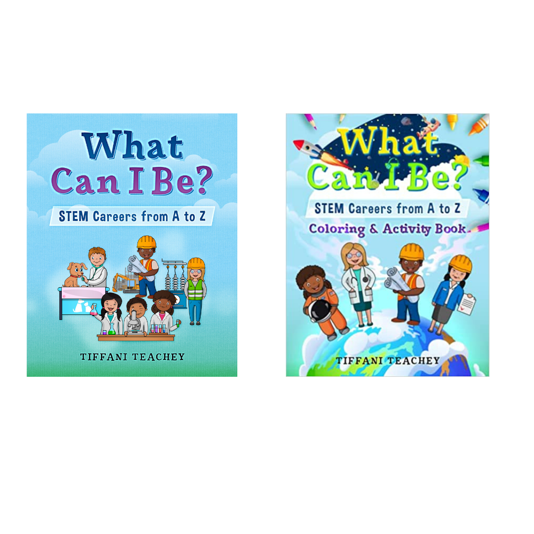 What Can I Be? STEM Careers from A to Z Bundle - 2 in 1 (Book + Coloring & Activity)