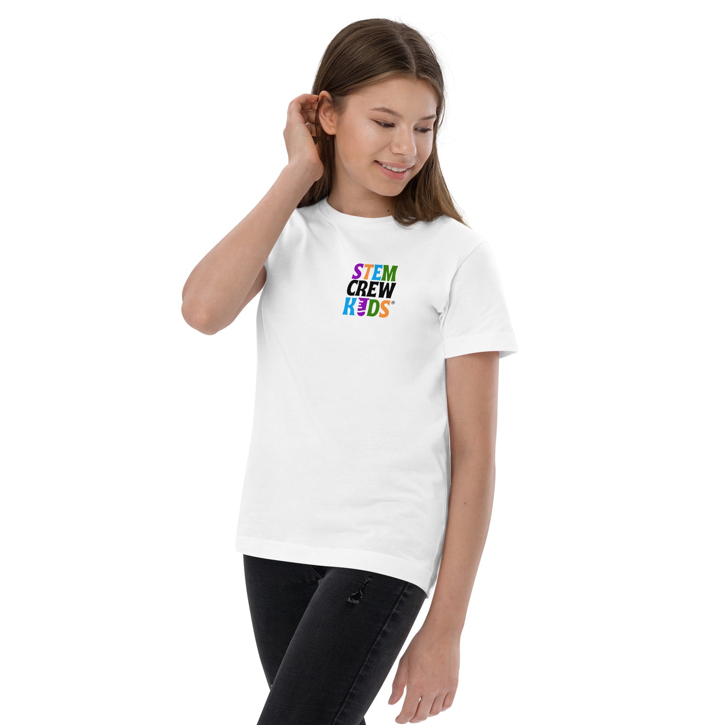 STEM Crew Kids Youth T-shirt on pocket (Color)