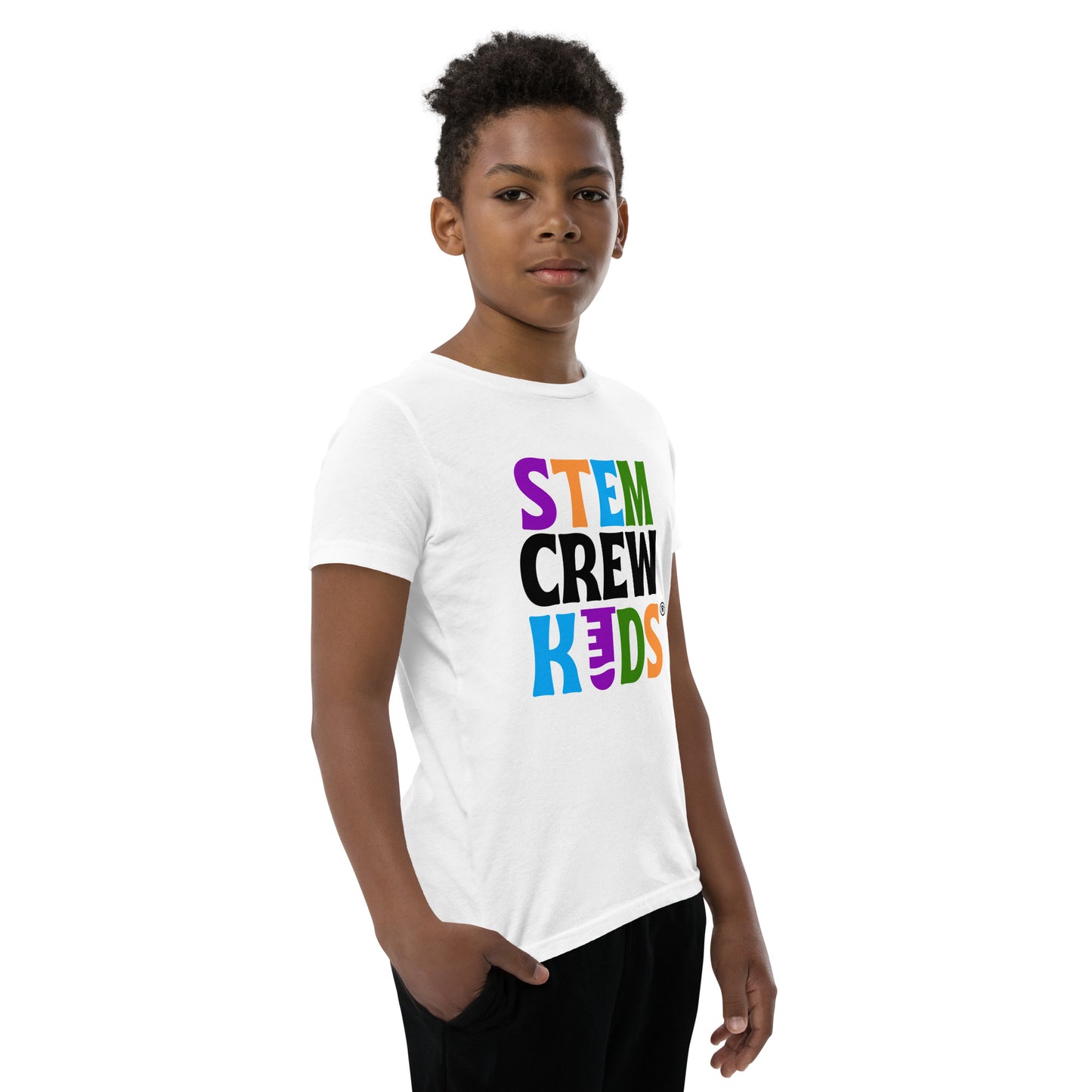 STEM Crew Kids Youth Short Sleeve T-Shirt (Colorful)